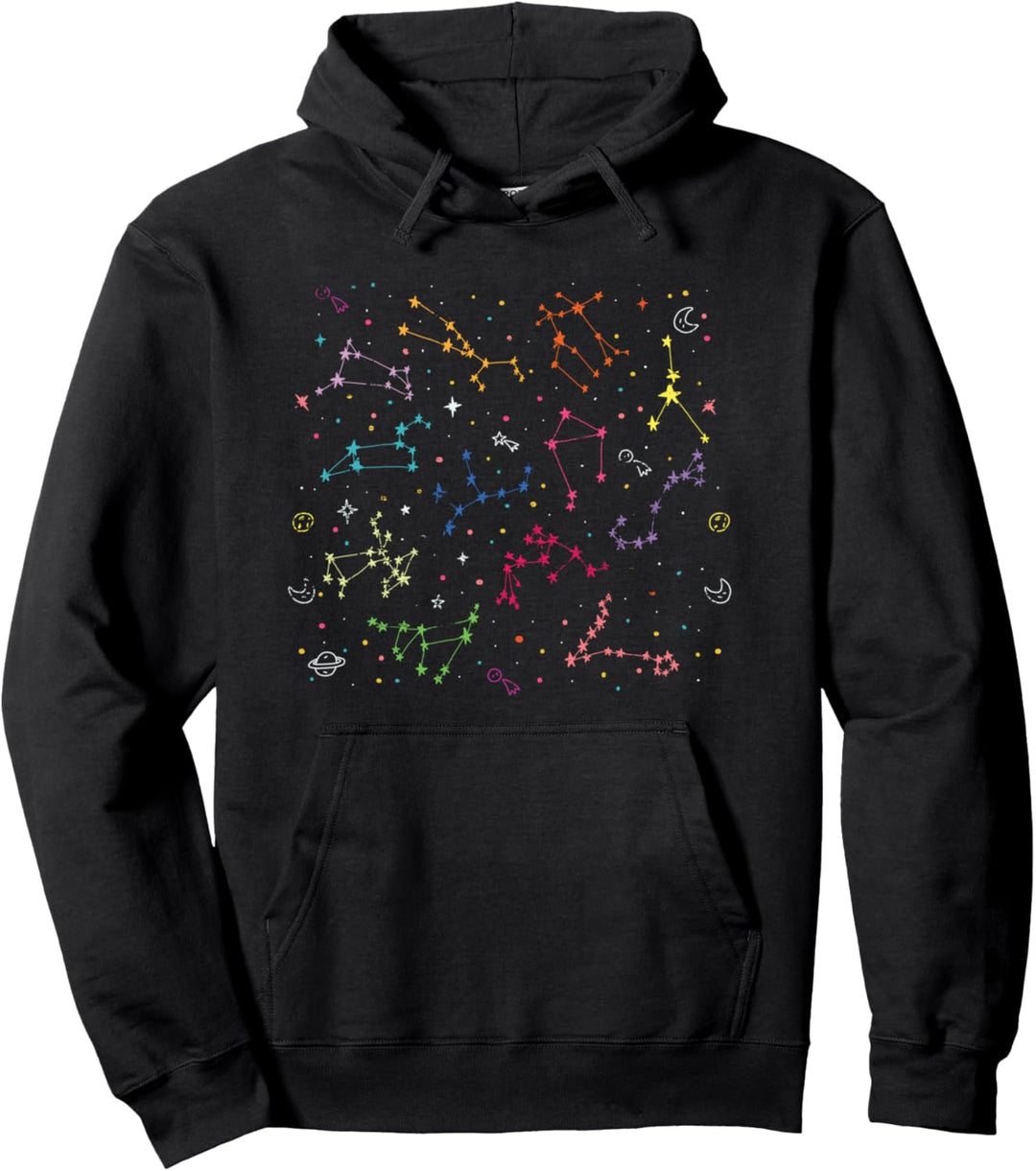 Buntes Sternbild Weltall Galaxie Universum Astronomie Pullover Hoodie