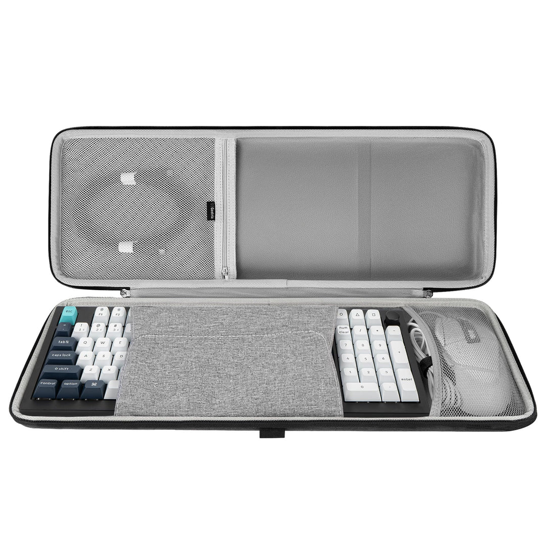 GEEKRIA 90%-96% Tastatur und Maus Combo Case, kompatibel mit Keychron V5 Max/Q5 Pro, Aula F99, RK Ro