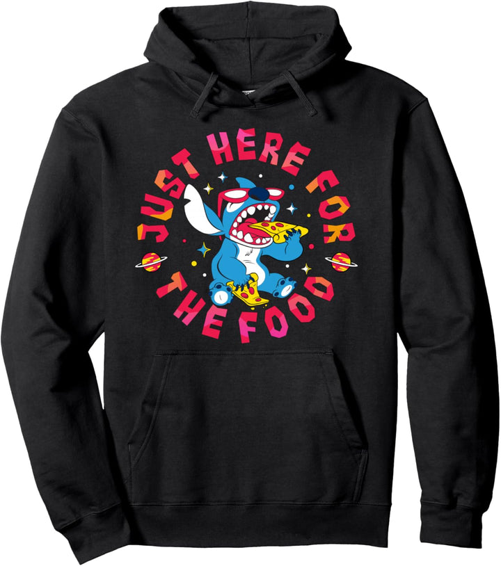 Disney Lilo &amp; Stitch Just Here For The Food Pullover Hoodie