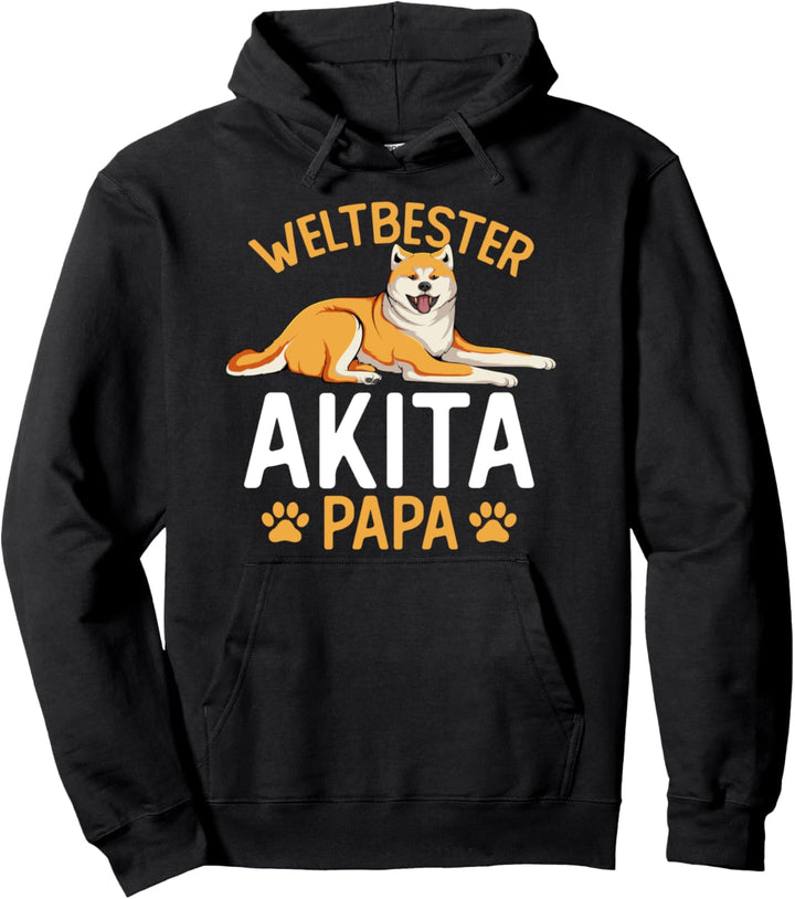 Akita Papa Hunde Herrchen Pullover Hoodie