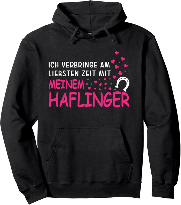 Haflinger Pferd Reiten Reiterin Mädchen Damen Pullover Hoodie