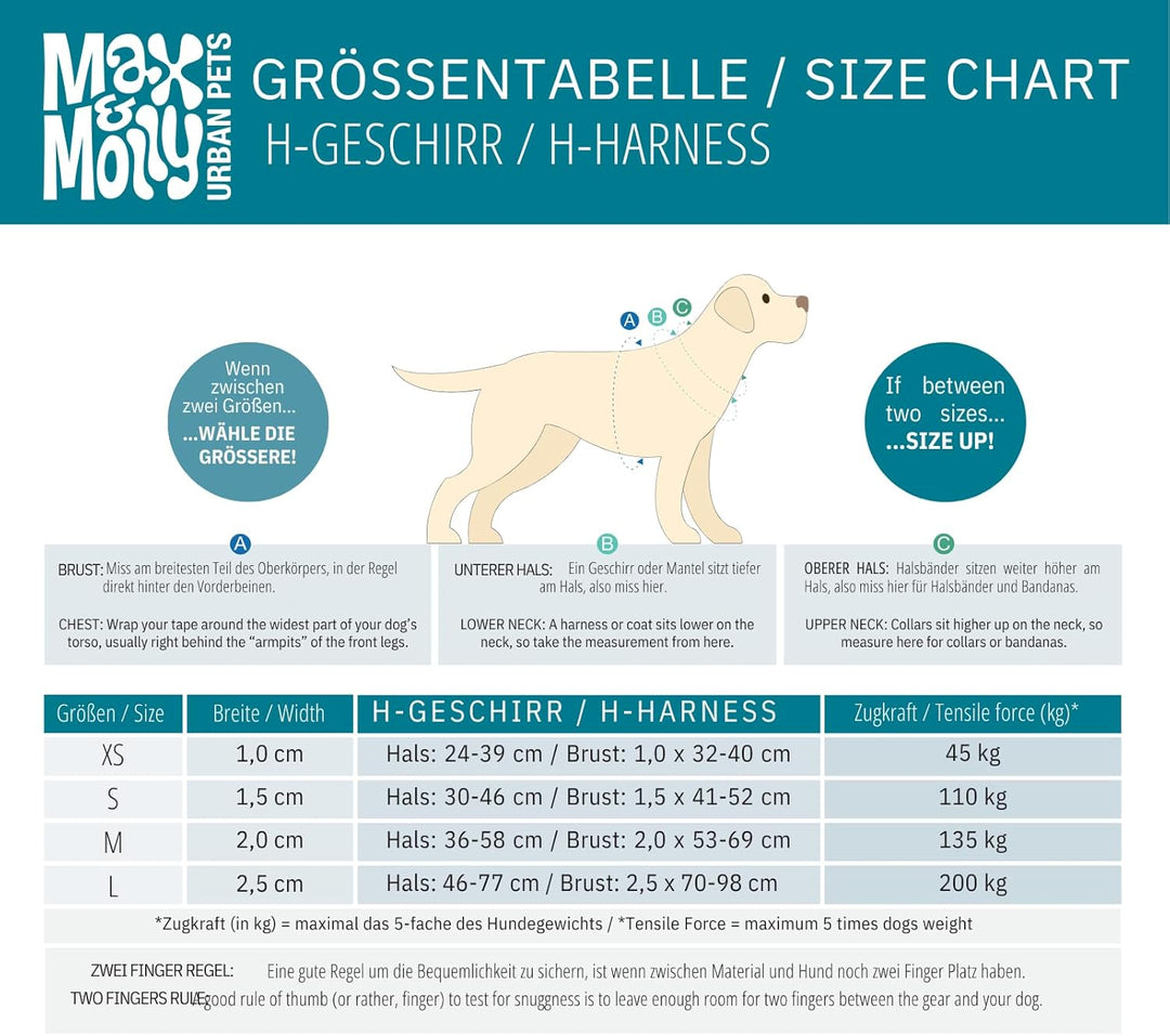 Max & Molly H-Geschirr - Aloha, S S Aloha, S Aloha