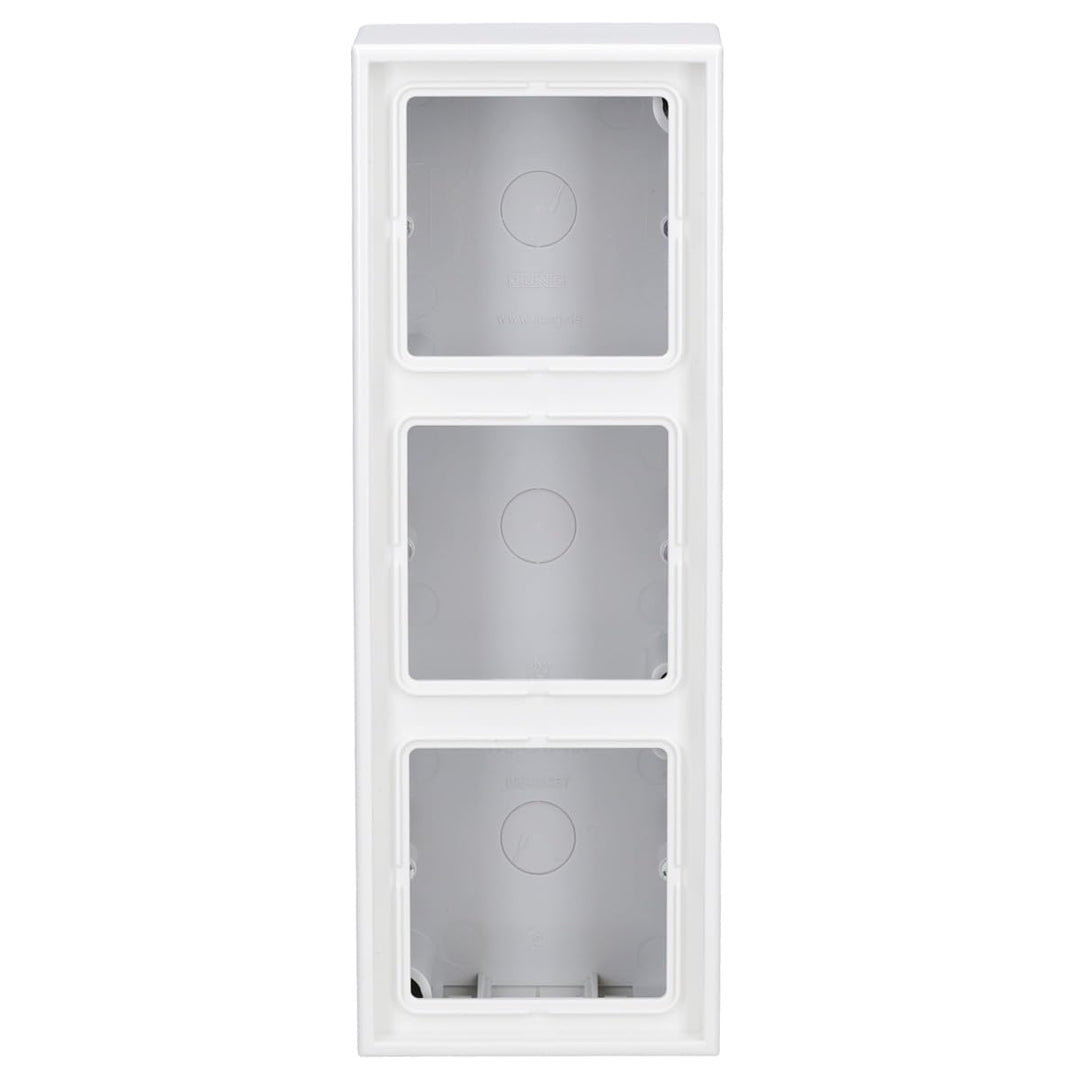 Jung LS583AWW Aufputz-Kappe mit Rahmen 3-Fach