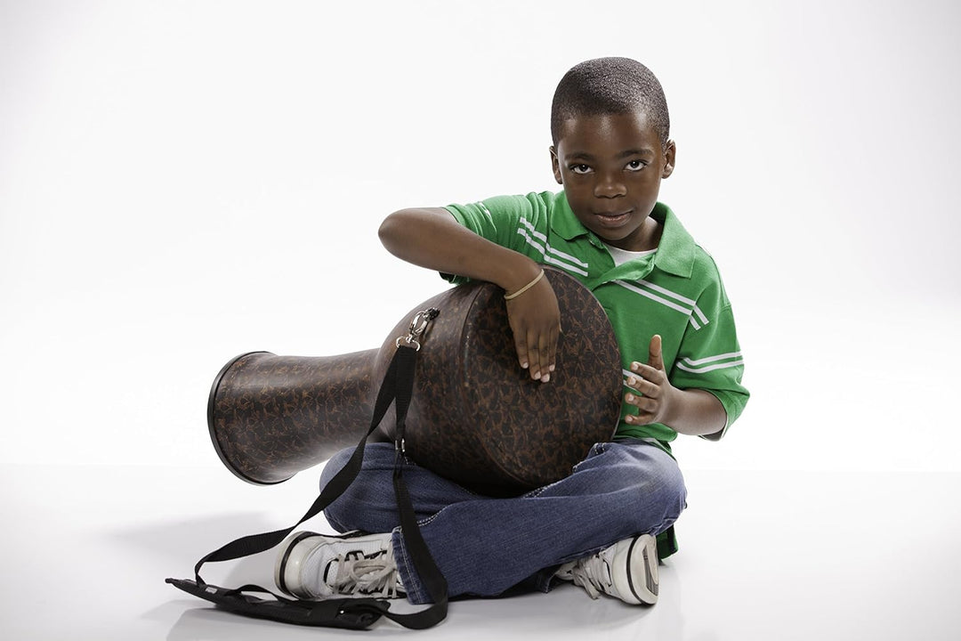 30cm Profi Djembe Trommel Bongo Drum Buschtrommel Percussion Afrika Schnitzerei - (Für Kinder im Kin