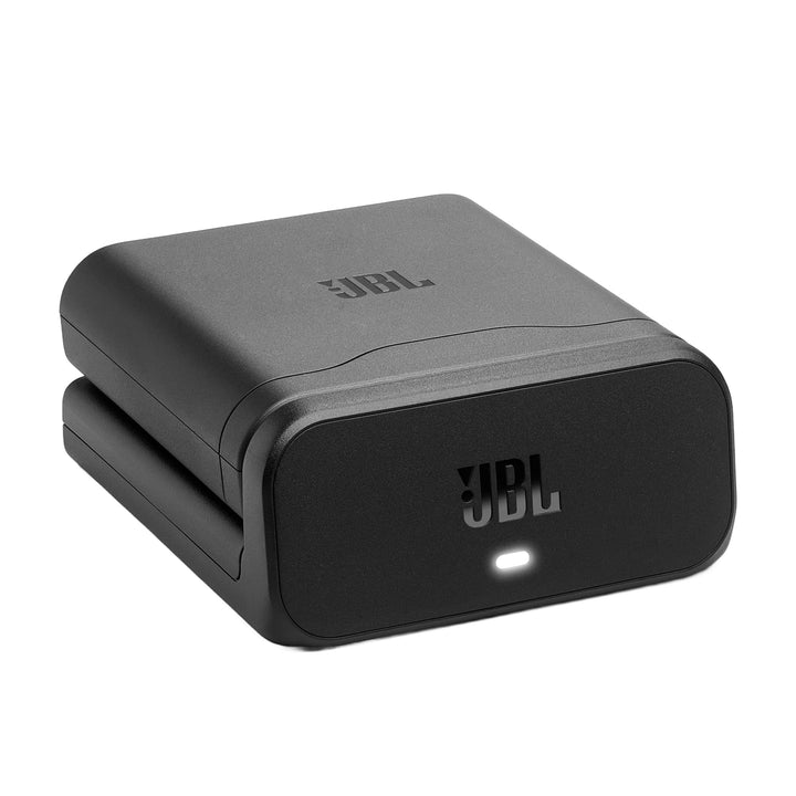 Der JBL Battery 400 mit Ladecase lässt Sich in Sekundenschnelle austauschen, sodass Ihre JBL PartyBo