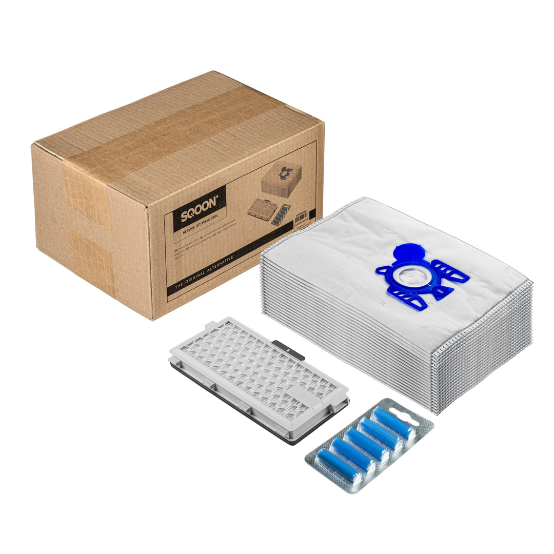 SQOON® Staubsaugerbeutel + HEPA-Filter 22 Stücke geeignet für Miele Miele Complete C2, Complete C3,