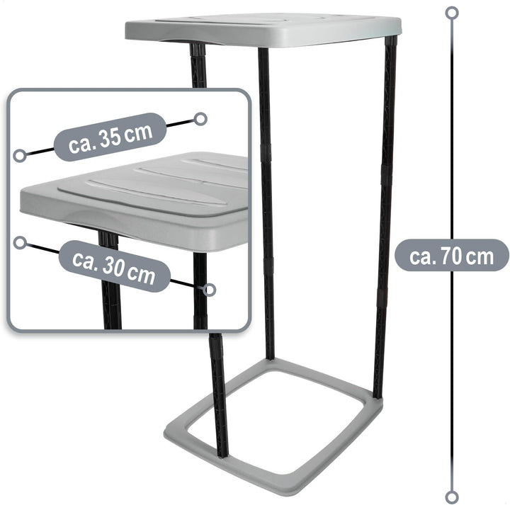 com-four® 2X Müllsackständer mit Deckel - optimal für Heim, Garten, Werkstatt und Camping - 3 möglic
