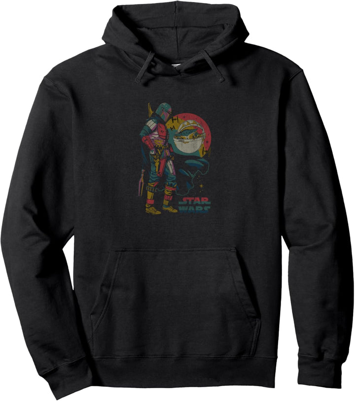 Star Wars The Mandalorian Dark Portrait Pullover Hoodie