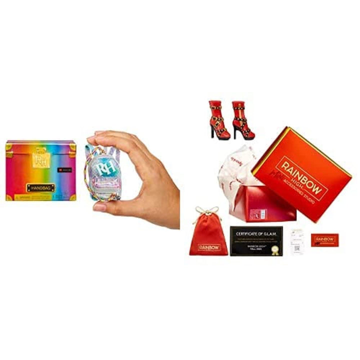 Rainbow High Mini Accessories Studio Handtaschen Mini Accessories Studio Schuhe Inklusive 50+ High-E