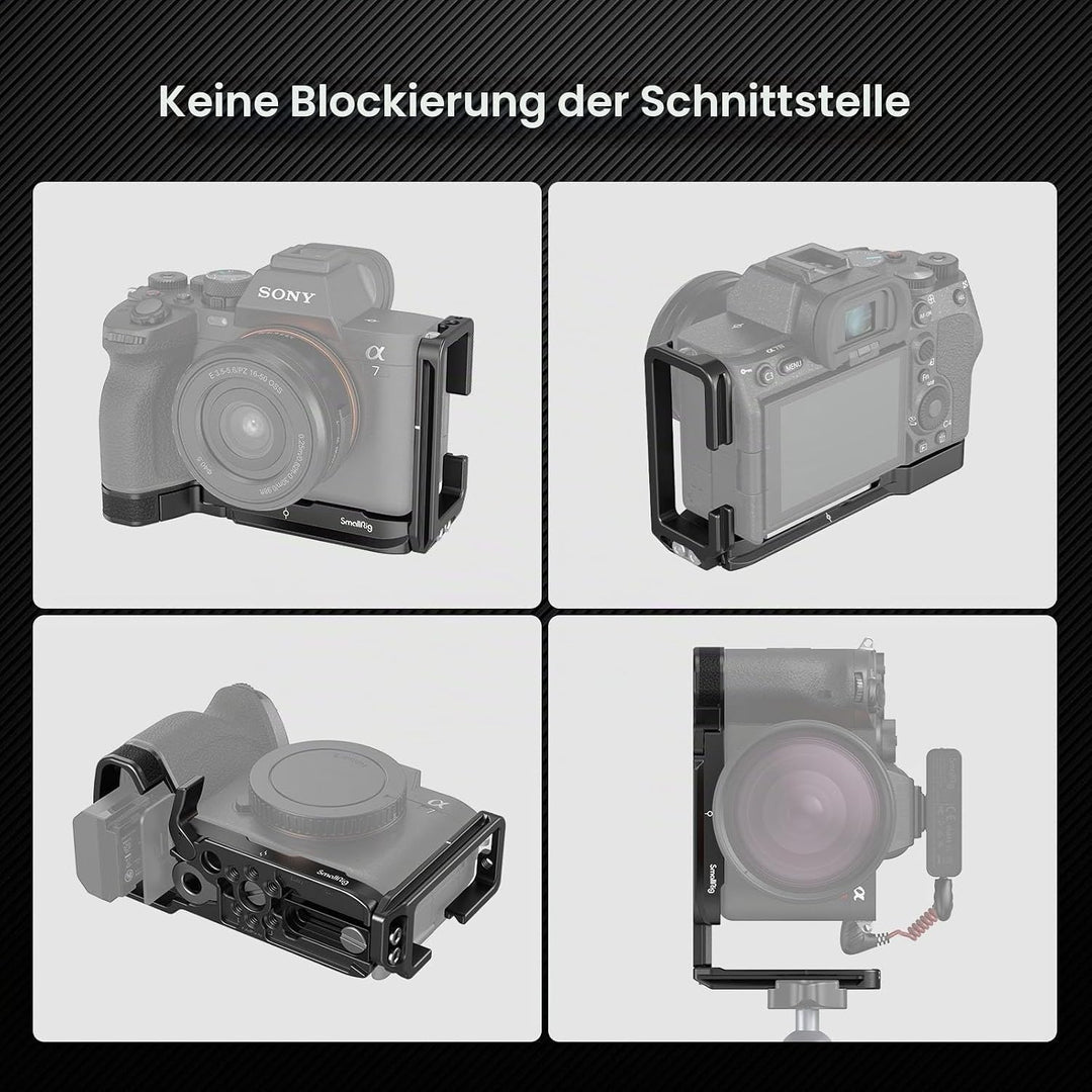 SMALLRIG A7 IV / A7S III / A1 L-Bracket für Arca-Typ, A7 IV L Winkel L-Bracket L-Schnellwechselplatt