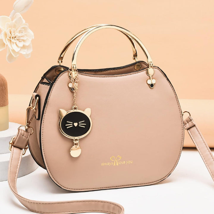 NICOLE &amp; DORIS Runde Umhängetasche Damen Handtasche Klein Tasche Mode Crossbody Bag Damen PU Leder H