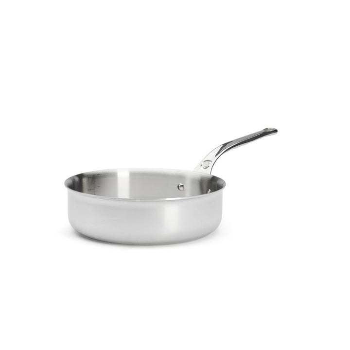 DeBuyer Sauteuse, Edelstahl, Silber, 24 cm 19 x 23.9 x 7.6 cm, 19 x 23.9 x 7.6 cm