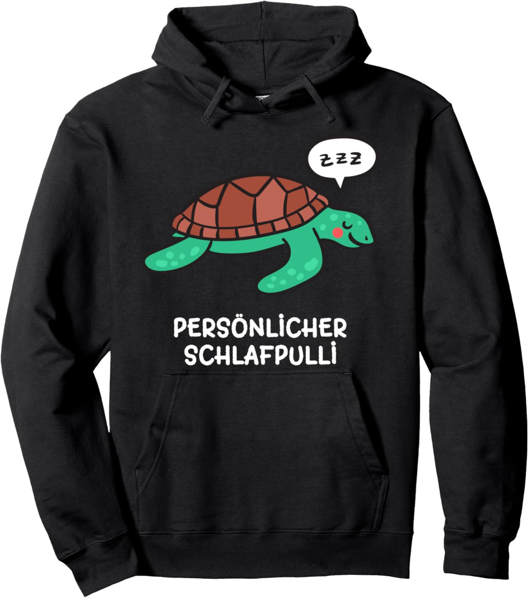 Schlafpullover Schlafpulli Damen Herren bis XXL Schildkröte Pullover Hoodie