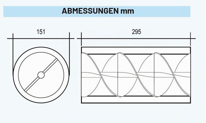 Die Belüftung he4330 akustisches Schalldämpfer für Löcher und durchgeführt von Ventilation, Durchmes