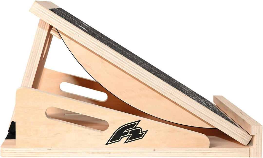 F2 Balance Board Step Board Multi Trainingsgerät Verstellbar Holz - Mobility Board Heimtraining Schr