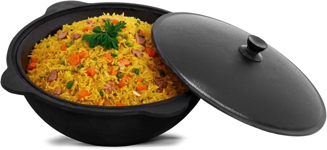 Ø36cm Uchag 2mm stahl Utschak Utschag Feldküche 10L Kazan WOK Kasan (Runder boden) Feuerstelle Campi