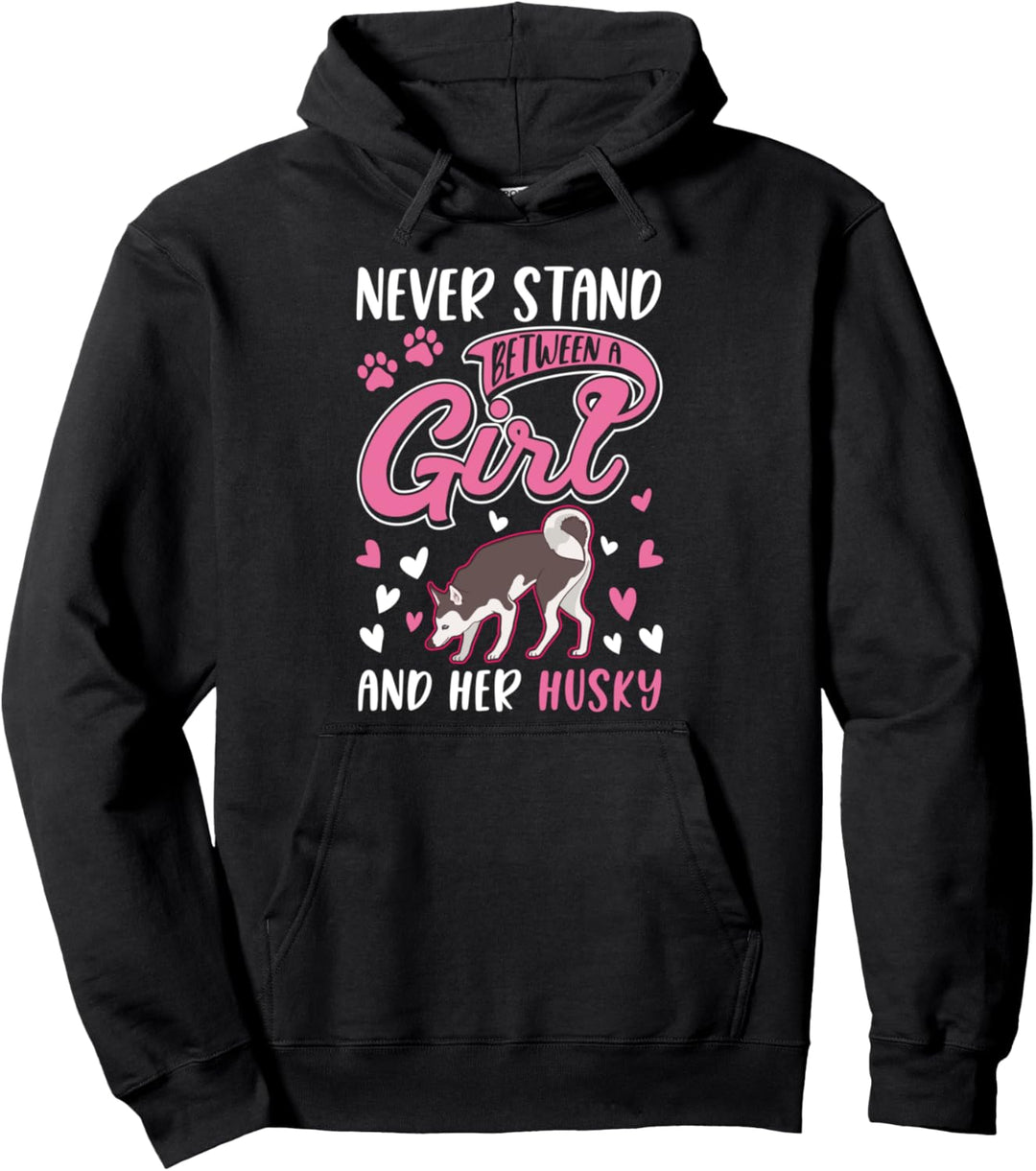 Husky Mädchen Sibirischer Husky Pullover Hoodie