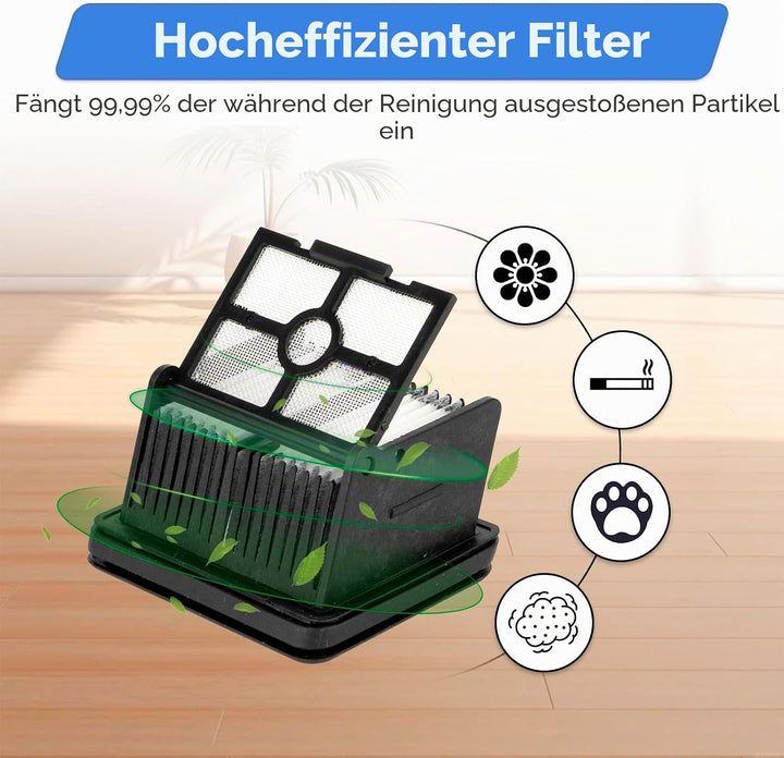 (3 Stück) H15 Pro Ersatz-Bürstenwalzen und HEPA-Filter Kompatibel mit Dreame H15 Pro/ H15 Mix/ H12 P