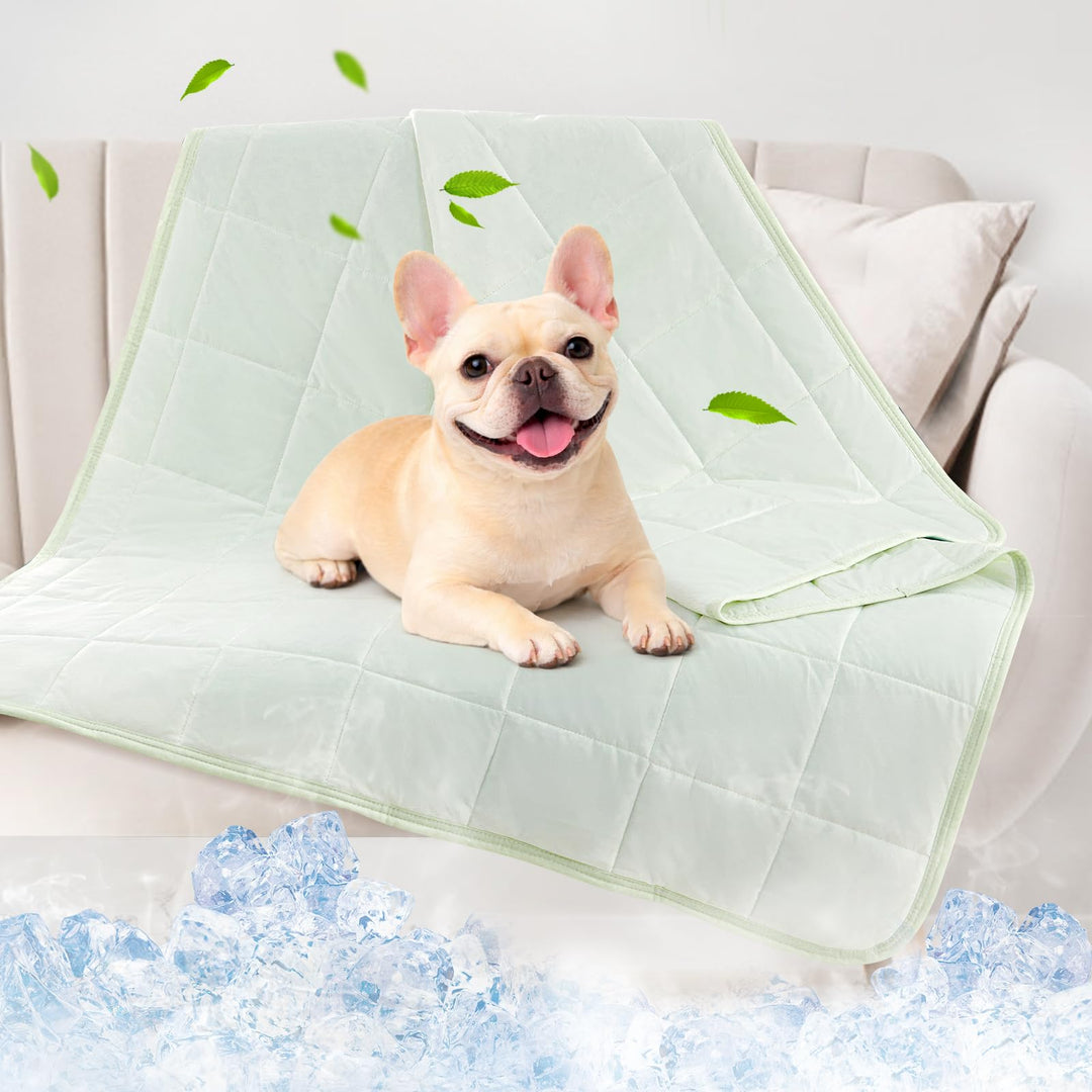 PICK FOR LIFE Kühldecke Hunde Q-MAX>0.4 Waschbare Hundedecke Sommer Doppelseitige Kühlende Haustierd