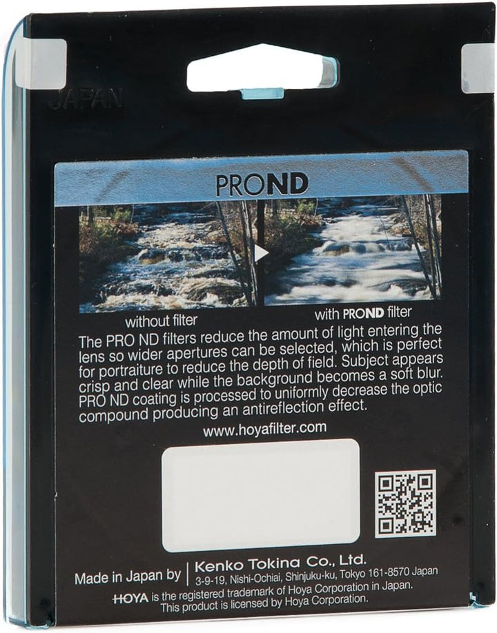 Hoya YPND000462 Pro ND-Filter (Neutral Density 4, 62mm), 62mm