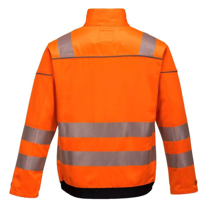 Portwest PW3 Warnschutzjacke, Grösse: M, Farbe: Orange/Schwarz, T500OBRM