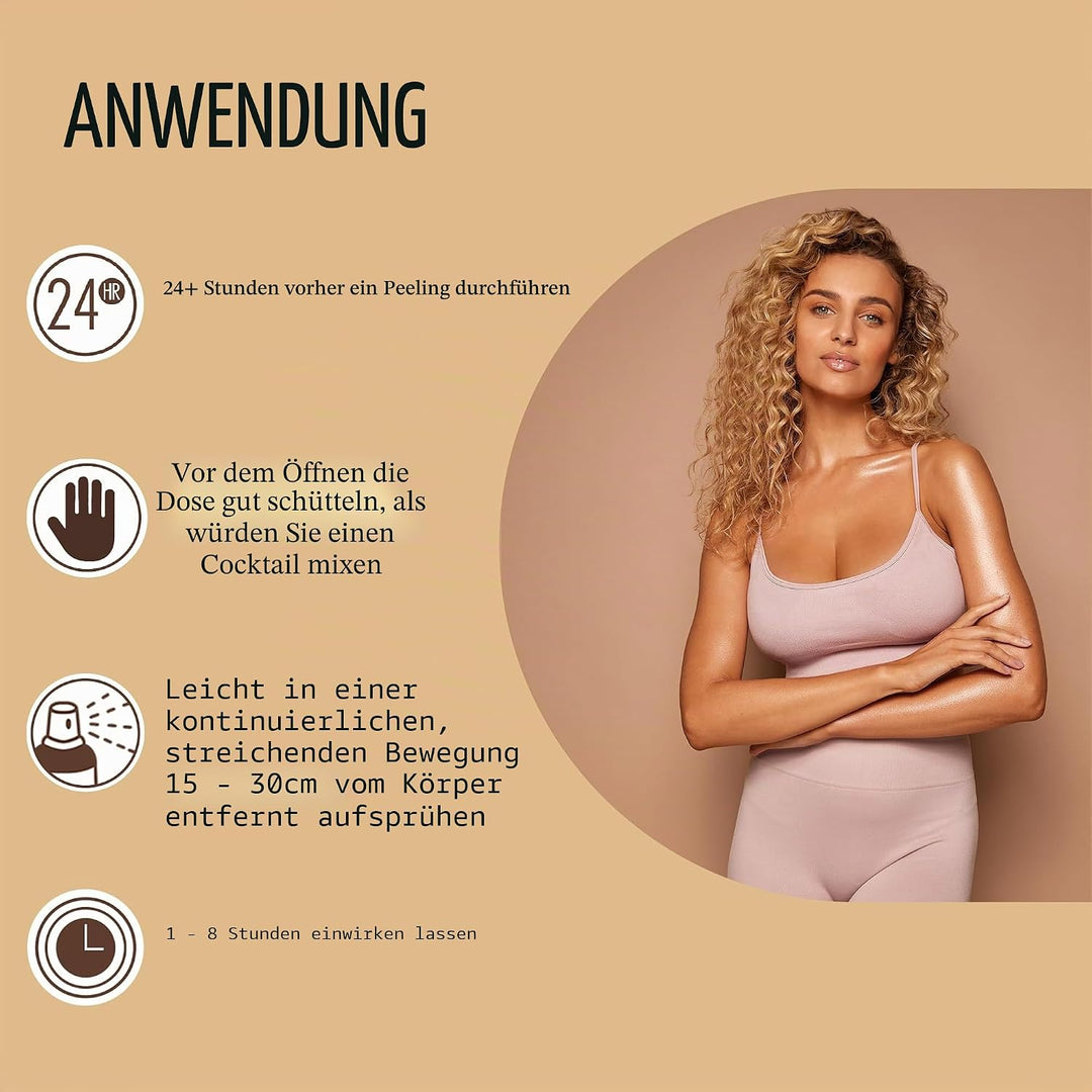 St Moriz Advanced Spray Tan in der Dose, schnell trocknend Vegan Fake Tan, mittel (150ml)