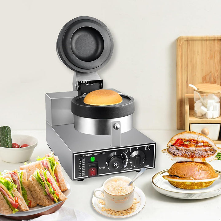 Elektrische UFO-Burger-Presse, Kommerzielle Antihaftbeschichtete Panini-Presse für Hamburger, 50°C -