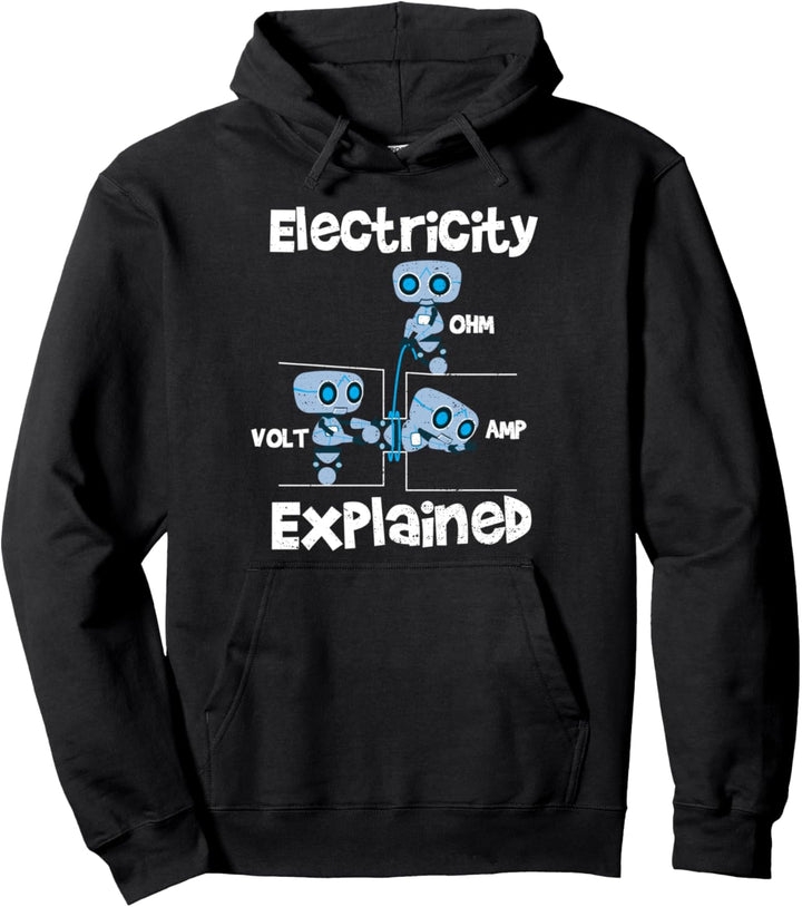 Funny Elektroingenieur: Electricity Explained - Elektriker Pullover Hoodie
