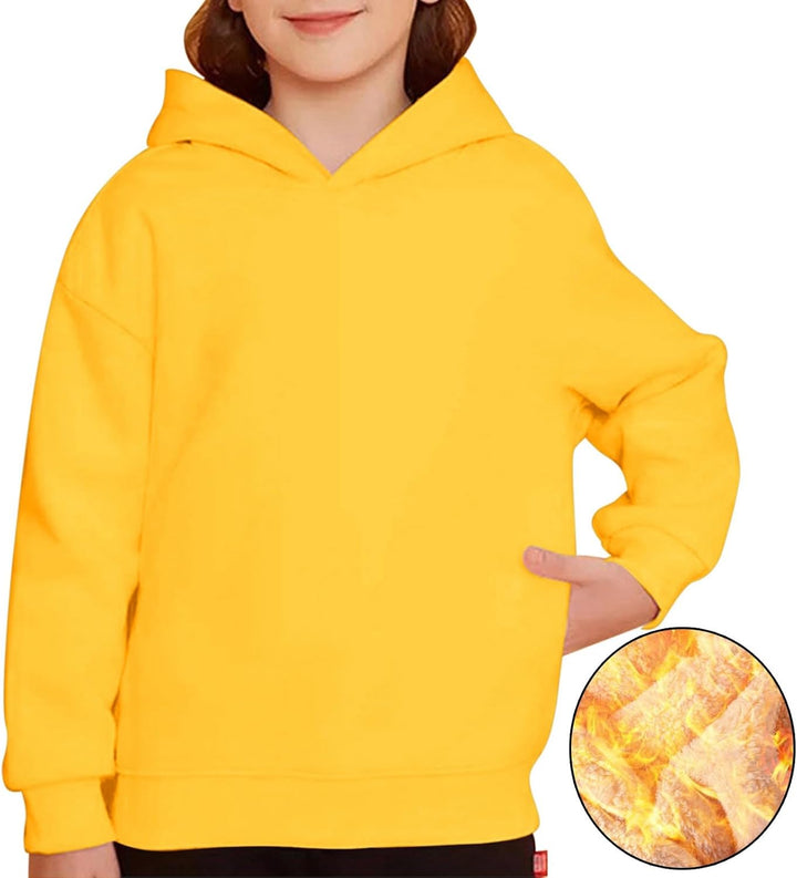 Girl Pulli Fleece Gefüttert Langarm Hoodie Kinder Warme Winter Hoodies Pullover Mit Sweatshirt Pullo