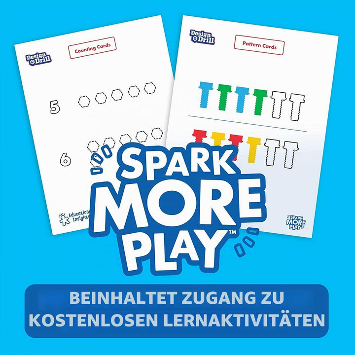 Learning Resources Design & Drill Schrauberkumpel-Feuerwehrauto, Konstruktionsspielzeug für die Fein