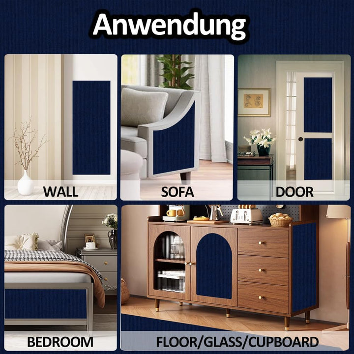 Kratzmatte Katze Selbstklebend - Kratzschutz Sofa Anti Kratz Folie Kratzwand für Katzen Frei DIY Ges
