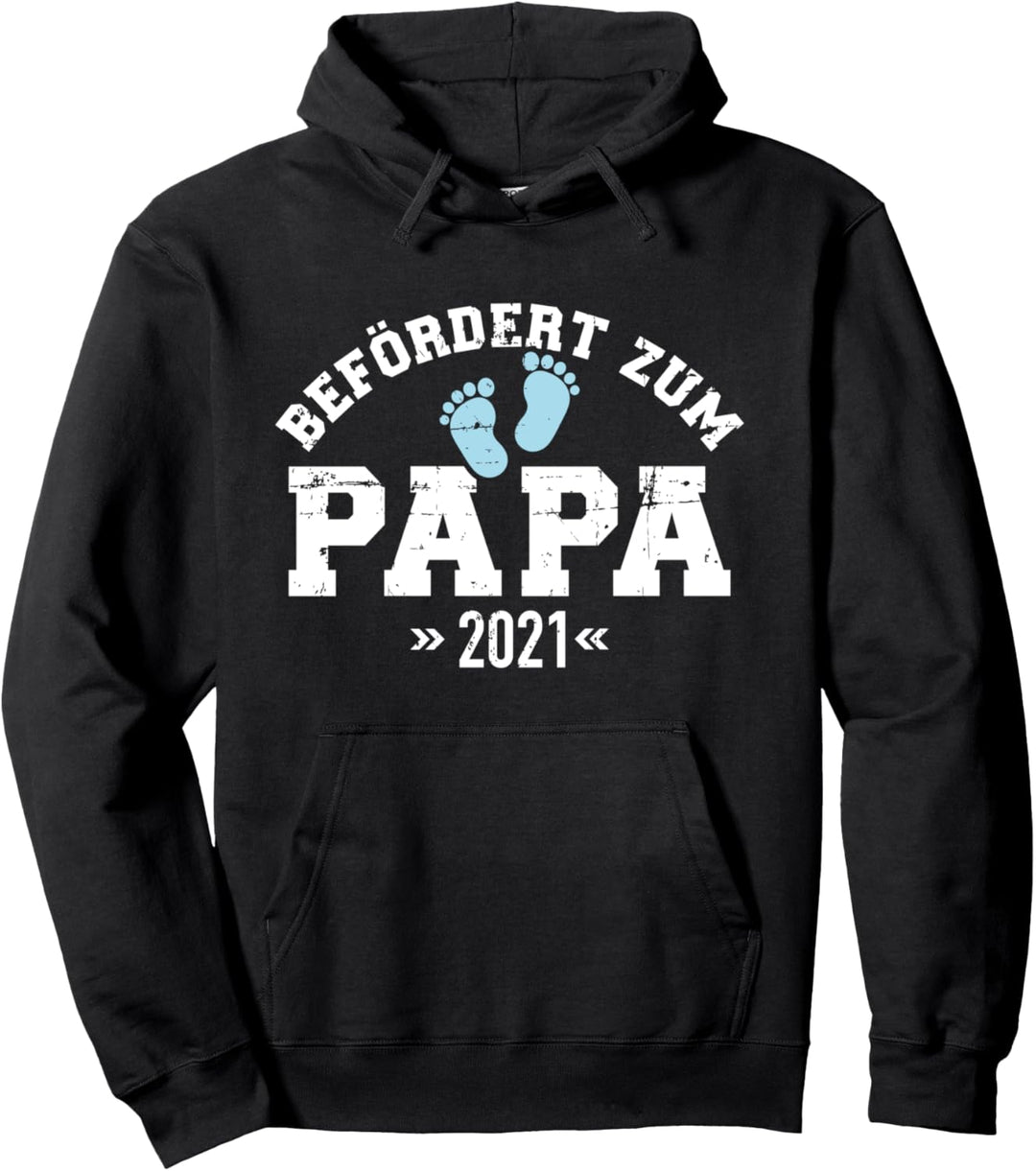 Befördert zum Papa 2021 Pullover Hoodie
