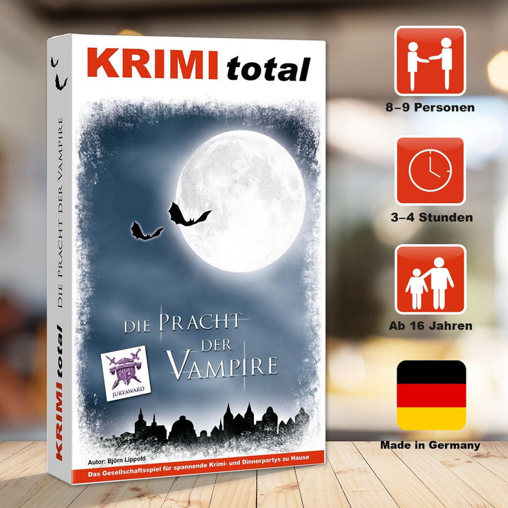 Die Pracht der Vampire | Krimidinner für zu Hause | 8-9 Personen | Vampire