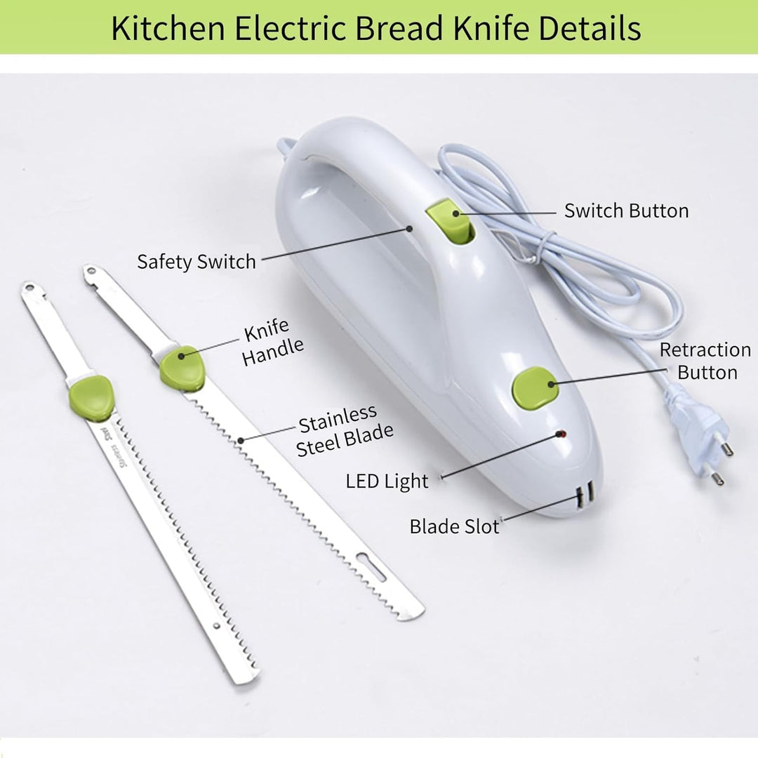 Gezahntes Elektrisches Schneidemesser, Tragbarer Elektrischer Steakschneider, Brotschneidemesser, Tr
