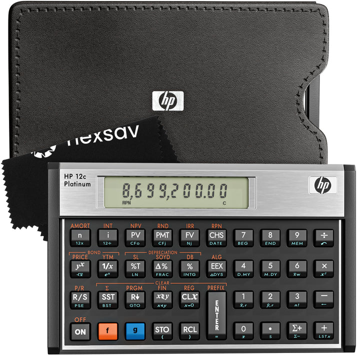 Hewlett Packard HP12C Finanzmathematischer Taschenrechner UPN algebraisch programmierbar Platin
