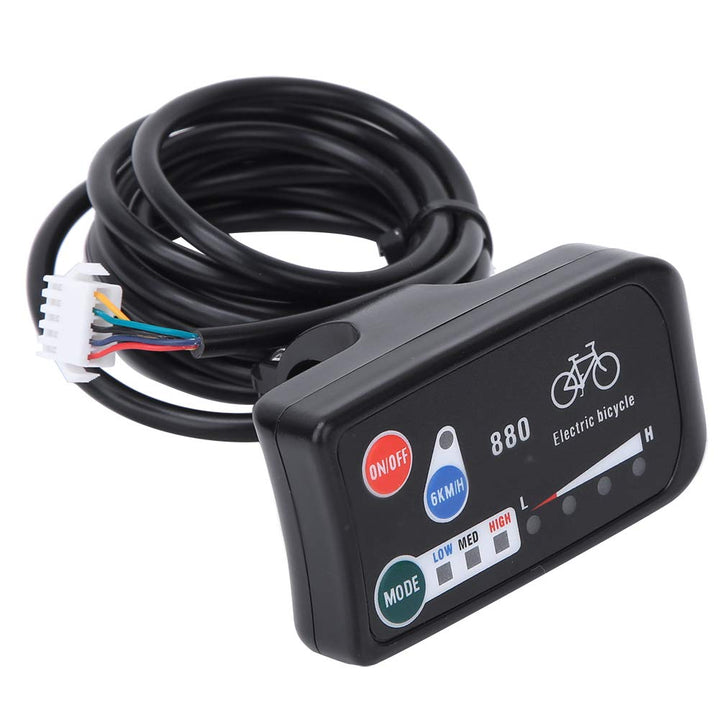 Qcwwy KT LED880 Fahrradmessgerät, Kompaktes, Leichtes Design für Fahrparameter, Einfache Installatio