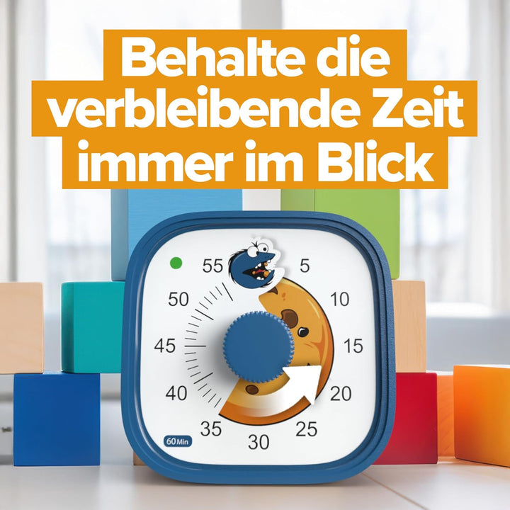 Visueller Timer für Kinder – Cookie Monster – Geschenkidee Einschulung &amp; Kindergarten – Zeitmanagem
