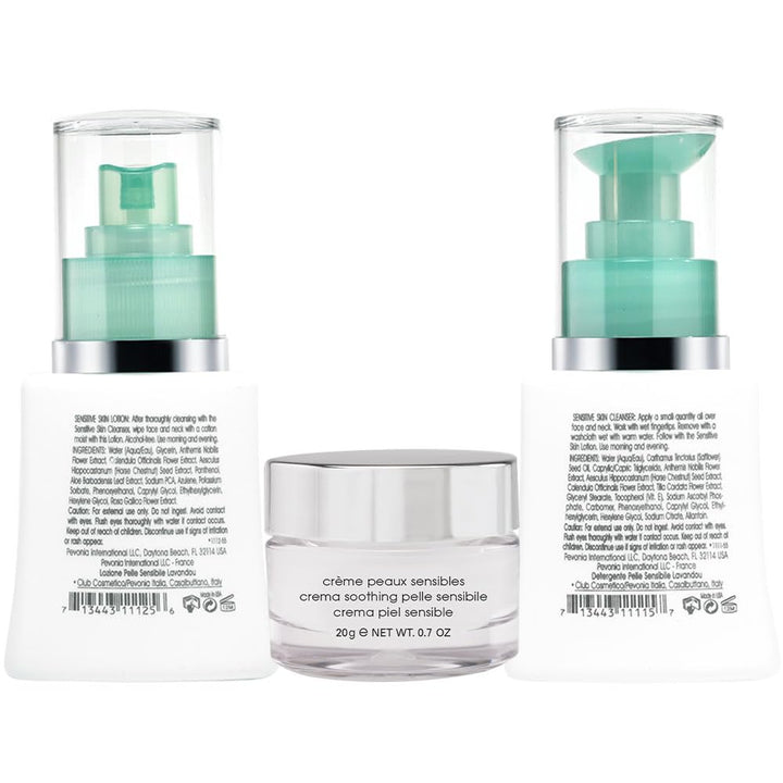 Pevonia Botanica Sensitive Skincare Solution Sensitive No More: Cleanser 50ml+Lotion 50ml+Cream 20ml
