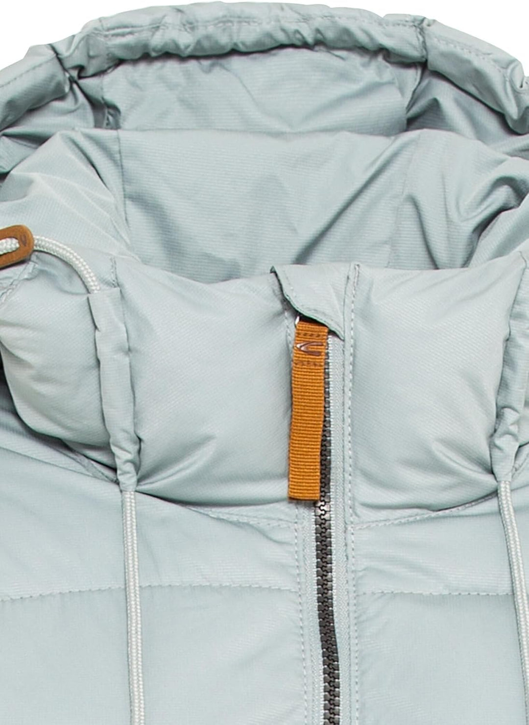 camel active Damen Steppmantel mit Kapuze, Grau