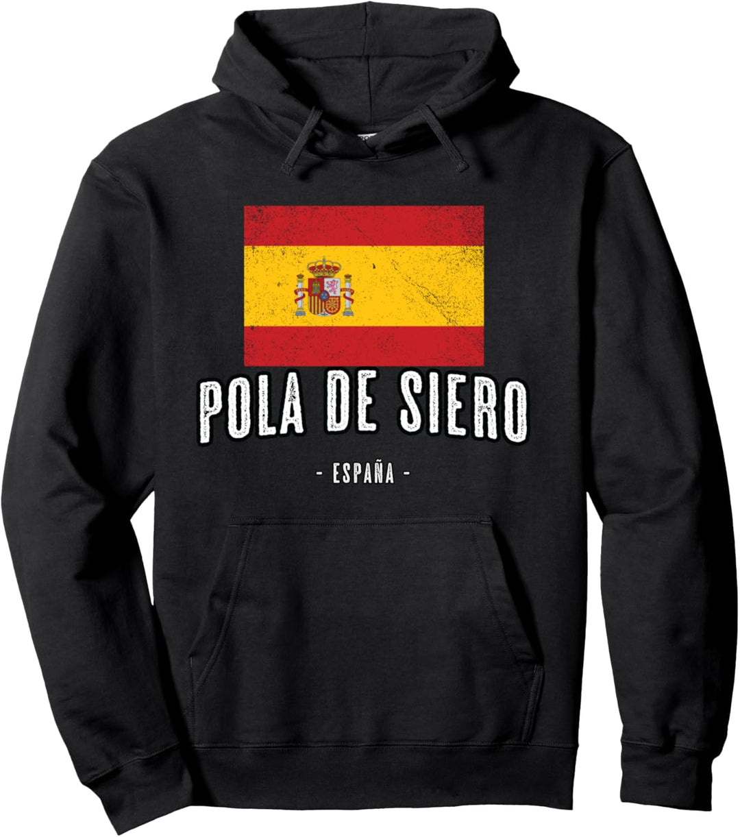 Pola de Siero Spanien | ES Flagge Stadt - Bandera - Pullover Hoodie