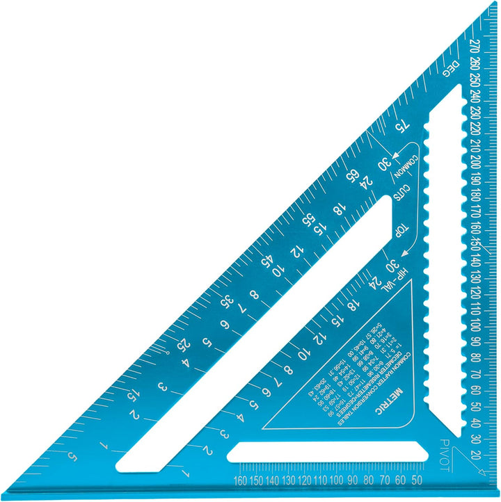 OX Tools Pro Sparrenwinkel 300 mm OX-P506530 – Zimmermannwinkel Anschlagwinkel Aluminium metrisch, 3