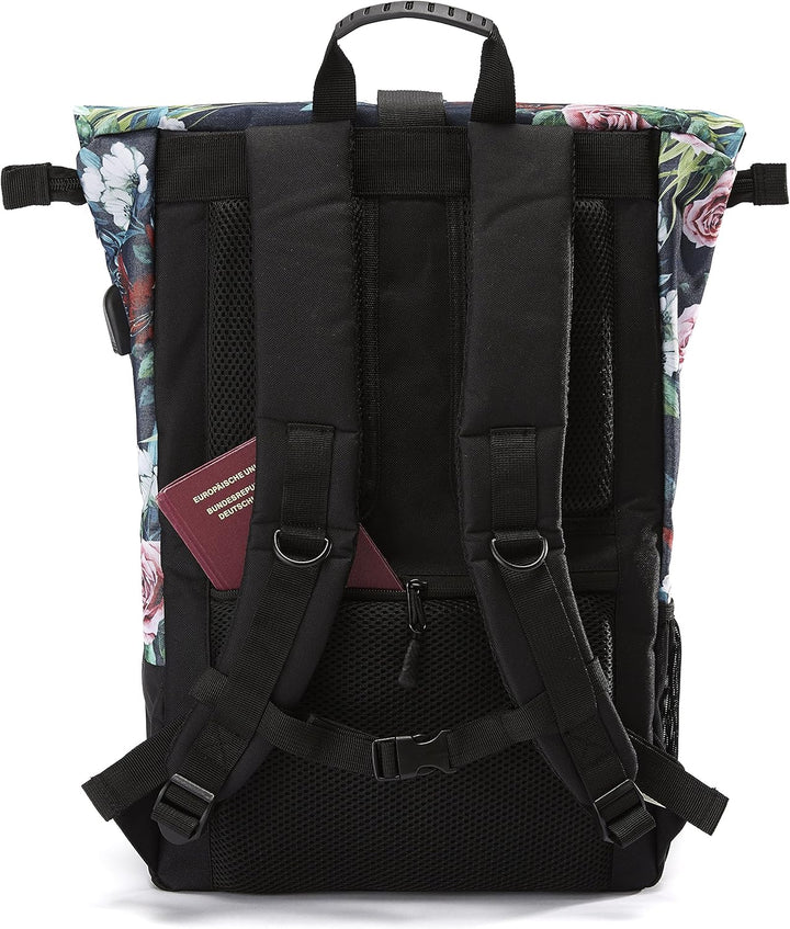 Ela Mo’s Rucksack Damen | Schön und Durchdacht | für Uni Reisen Freizeit Job | mit Laptopfach &amp; Anti