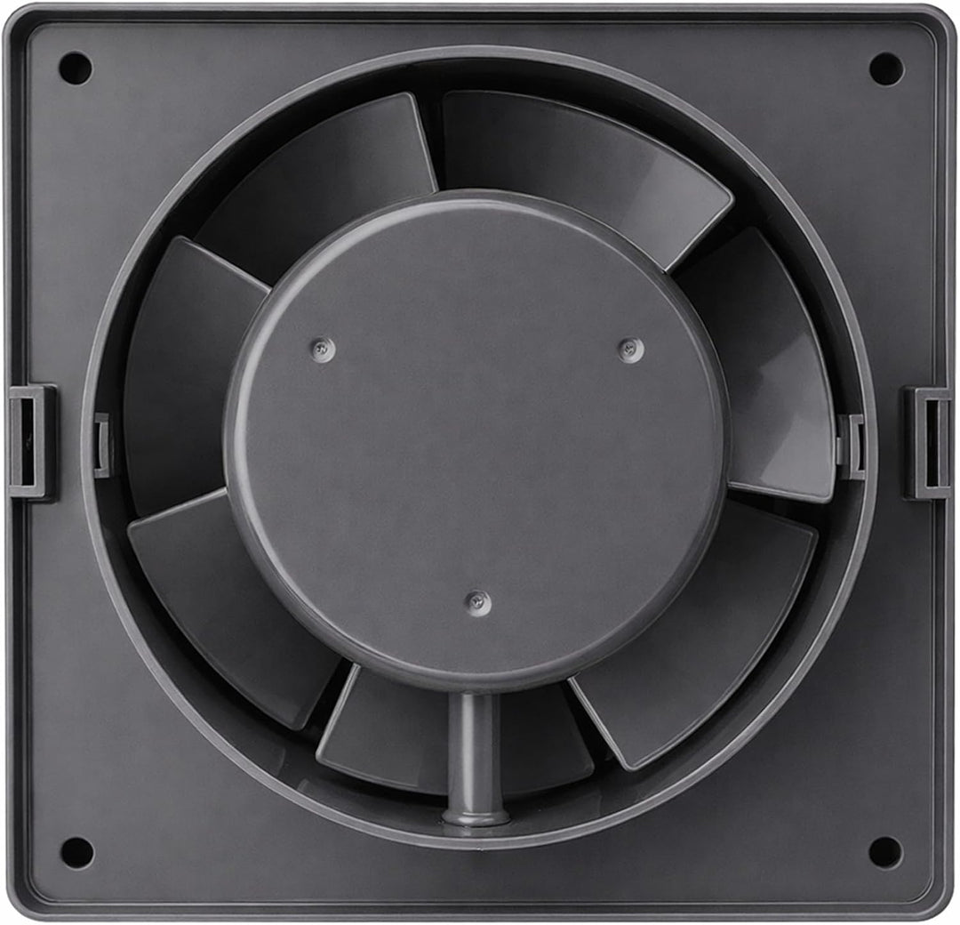 MKK Badlüfter 80mm Wandmontage Badventilator Leise Lüfter Wohnraumlüfter Grau (Standard), Standard
