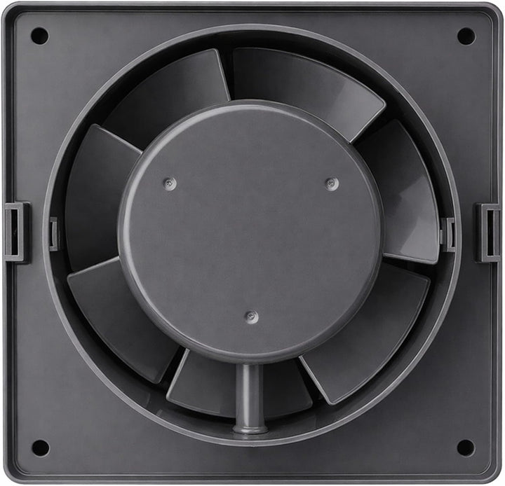 MKK Badlüfter 80mm Wandmontage Badventilator Leise Lüfter Wohnraumlüfter Grau (Standard), Standard