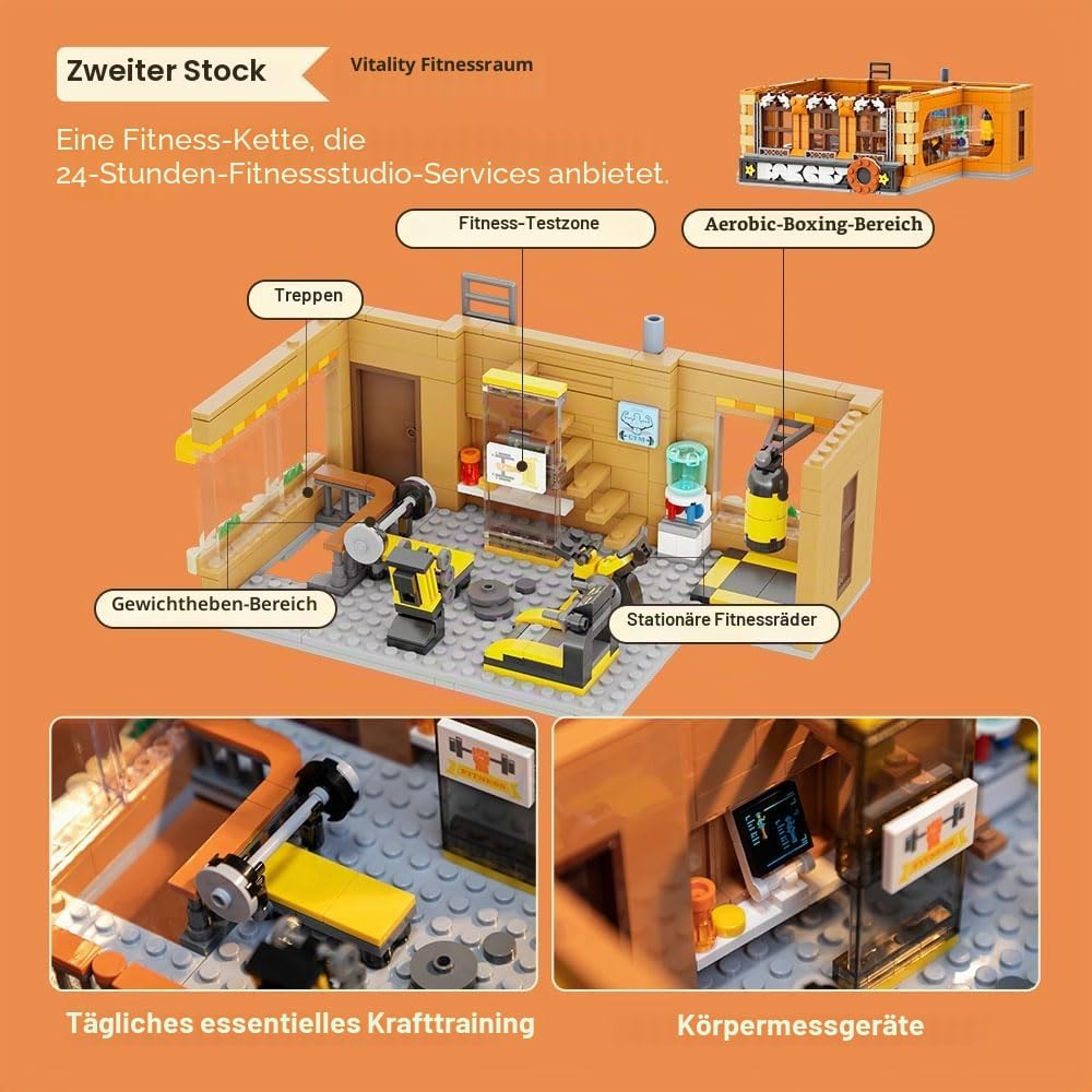 PANTASY European Bakery Building Kit-Landmark Construction Set for Adults &amp; Teens, Featuring a Baker