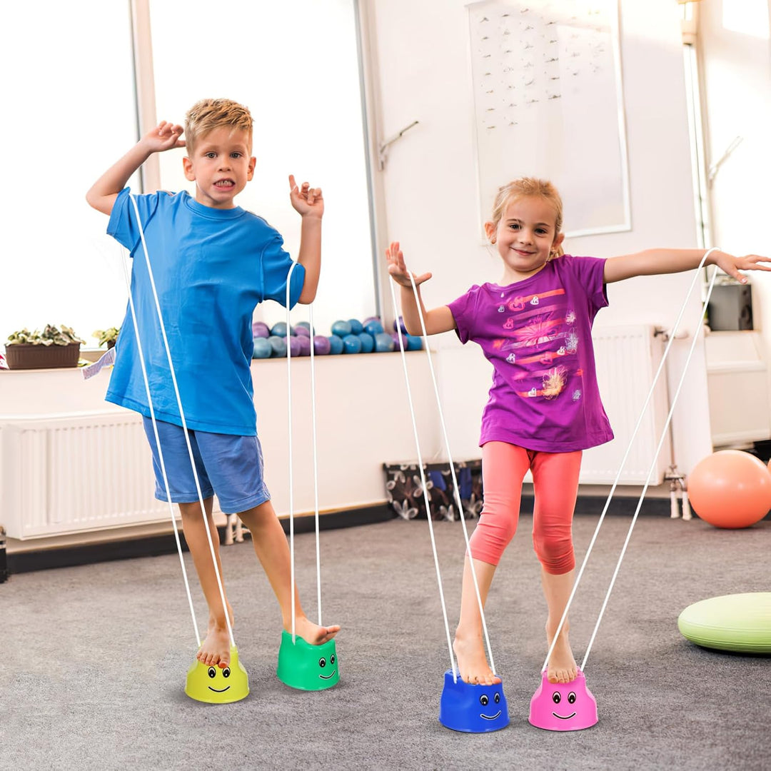 Toyvian 4 Stücke Topfstelzen Kinder Kunststoff Balance Training Sensorisches Training Spiel Kleinkin