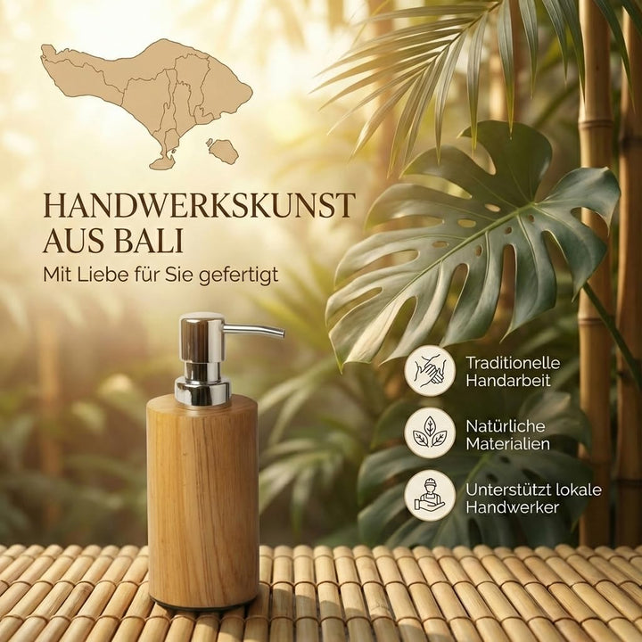 Schöner Holz SEIFENSPENDER Bad Badezimmer Seife09