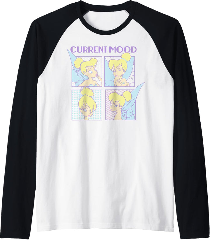 Disney Peter Pan Tinkerbell Current Mood Portrait Panels Raglan