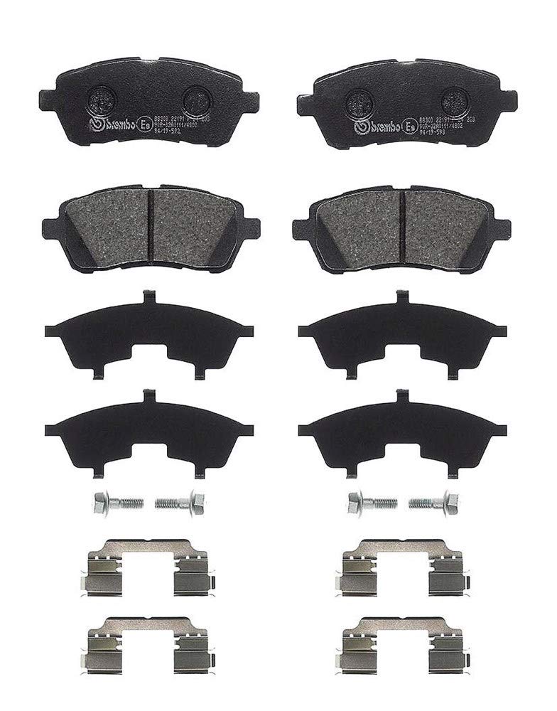 Bremsbeläge Vorne von Brembo mit Zubehör (P 24 203) Bremsbelagsatz Bremsanlage Scheibenbremsbelagsat