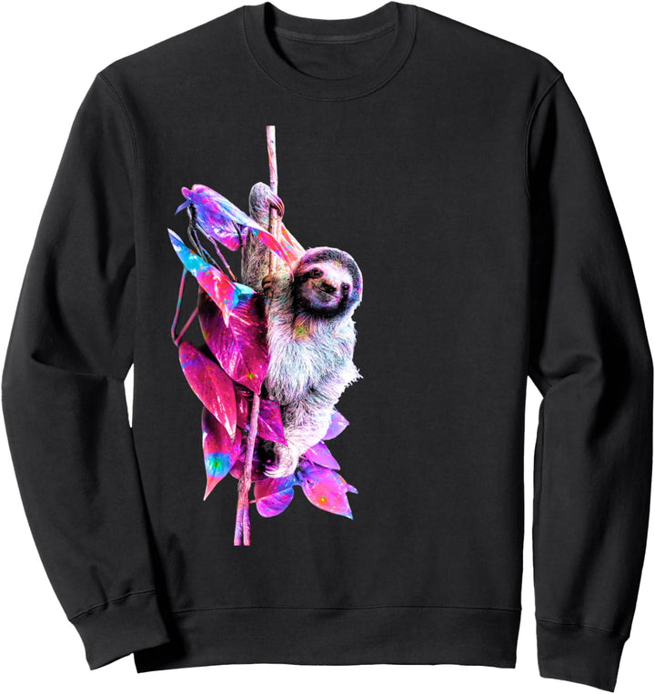Faultier, Universum, Pflanze, Tiere, Weltraum, Ufo, Alien, Sweatshirt